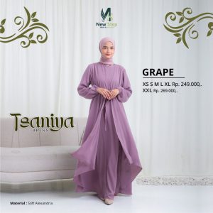 [BUNDLE] LUBI TSANIYA DRESS GRAPE #XL + LUBI YUSMEE BERGO CASUAL MULBERRY #M