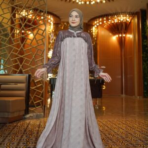 [BUNDLE] NADHEERA SYMPHONY-DRESS-STYLE-2-MILO-#S + NIBRAS HIJAB