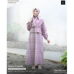 [Bundling Gamis] LUBI GA-NERO-MARSALAREAD-#XXXL(SALE) + LUBI GA-EKSPRESI-SAGE-#XXL(SALE) - Paket Spesial 2in1 Gamis Anak